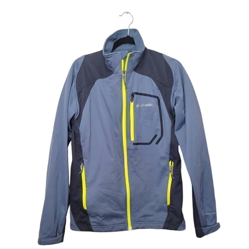 Columbia Blue Omni-Wind Windproof Zip Up Jacket